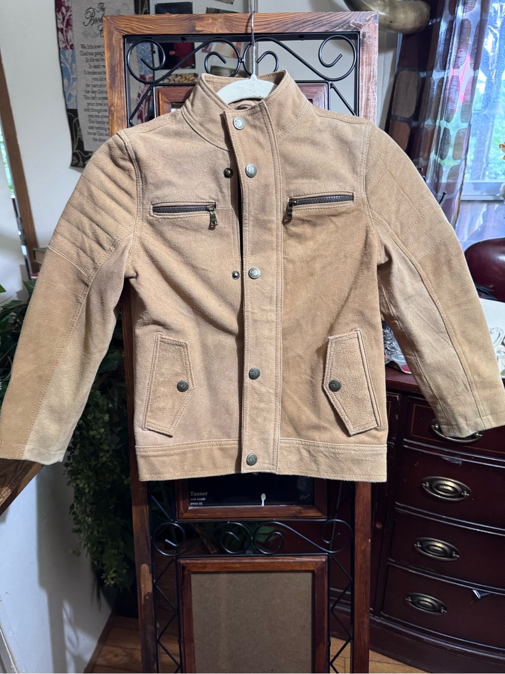 Urban Republic Tan Genuine Leather Field Jacket